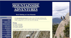 Desktop Screenshot of mtnsideadventures.com
